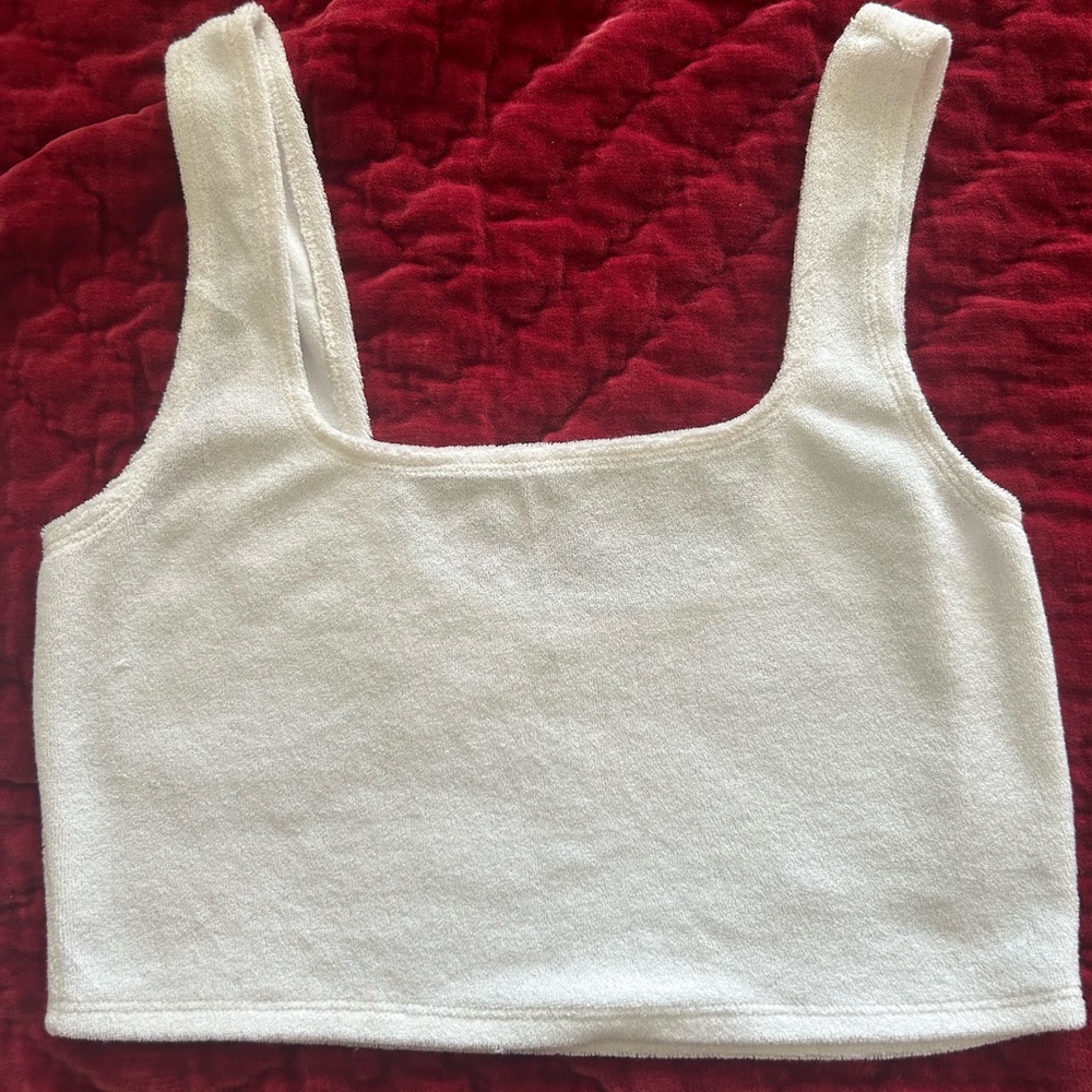 Reformation terry cloth two piece - top and pants